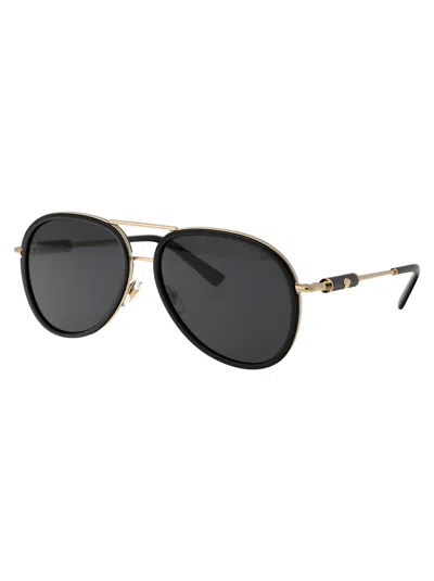 Versace Black Metal Sunglasses