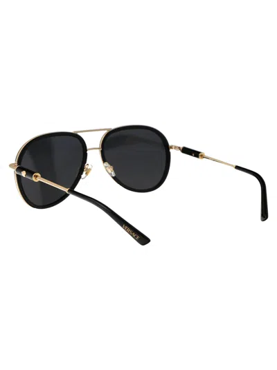 Versace Black Metal Sunglasses