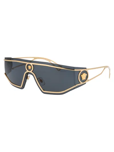 Versace Gold Metal Sunglasses