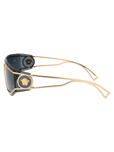 Versace Gold Metal Sunglasses