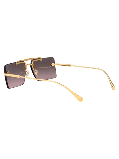 Versace Gold Metal Sunglasses