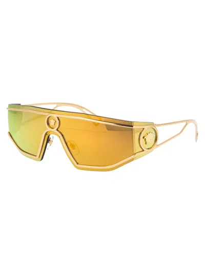 Versace Gold Metal Sunglasses