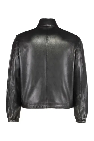Versace Jacket High Collar Elastic Cuffs