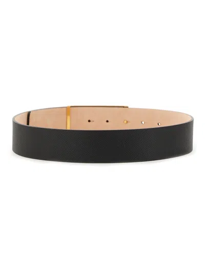 Victoria Beckham Adjustable Oversized Belt Gold-tone Buckle