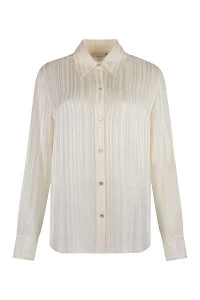 Vince Striped Cropped Shirt