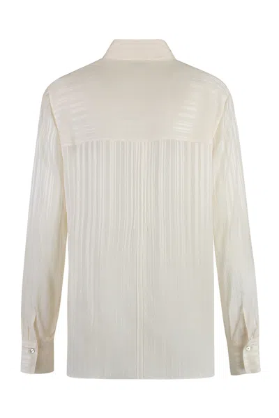 Vince Striped Cropped Shirt