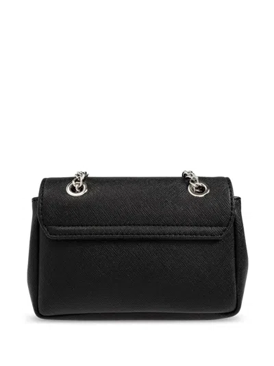 Vivienne Westwood Textured Black Handbag With Chain Strap