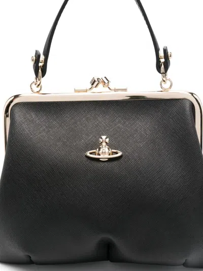 Vivienne Westwood Black Granny Frame Clutch