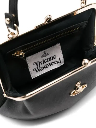 Vivienne Westwood Black Granny Frame Clutch