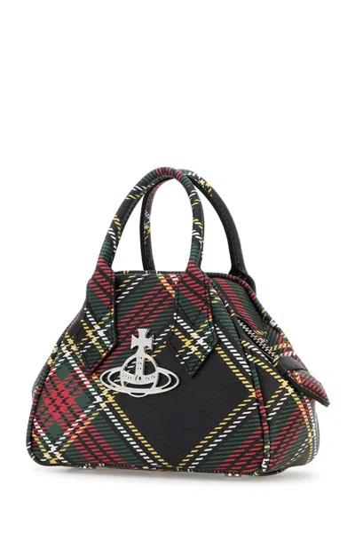 Vivienne Westwood Borsa A Mano Yasmine Mini In Similpelle Stampata Donna In Multi