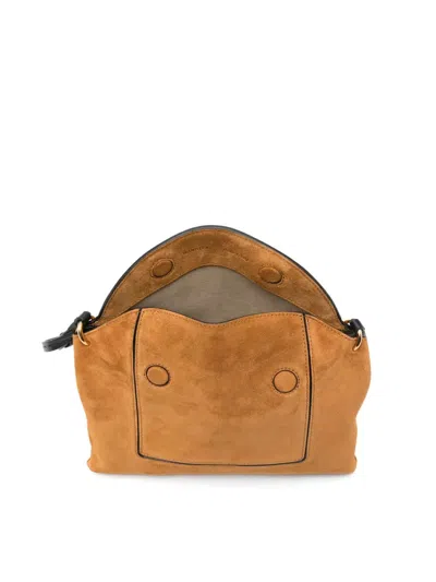 Wandler Shoulder Bags With Suede Finish And Adjustable Strap In Brown