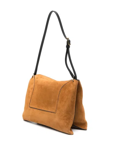 Wandler Shoulder Bags With Suede Finish And Adjustable Strap In Brown