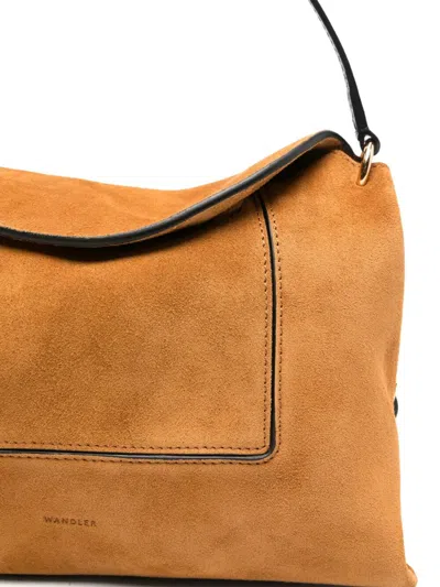 Wandler Shoulder Bags With Suede Finish And Adjustable Strap In Brown