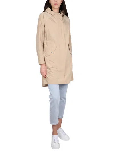 Woolrich Summer Parka With Long Length And Hood