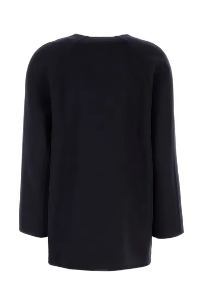 Bottega Veneta Cardigan In Misto Lana Nera  Donna