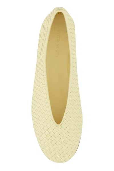 Bottega Veneta Ballerine Rosa In Pelle Giallo Pastello  Donna In Gold