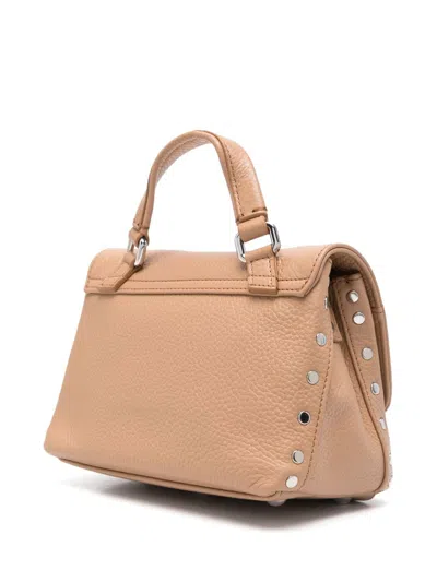 Zanellato Postina Daily Baby Leather Handbag In Brown