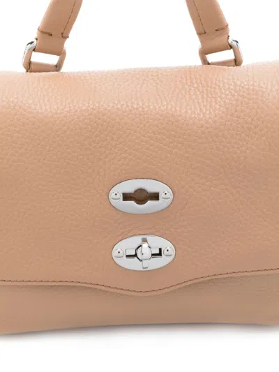 Zanellato Postina Daily Baby Leather Handbag In Brown