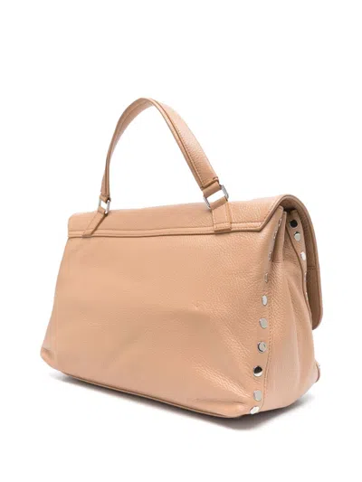 Zanellato Postina Daily Medium Leather Handbag In Brown