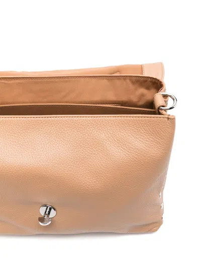 Zanellato Postina Daily Medium Leather Handbag In Brown