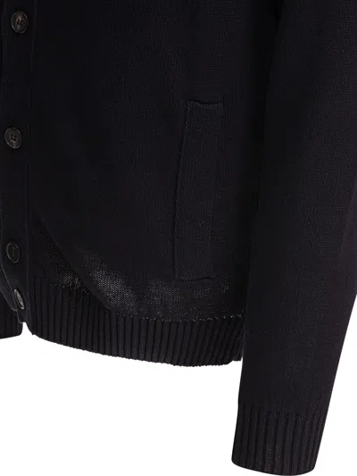 Zanone Man Jacket Midnight Blue Size 46 Virgin Wool In Black