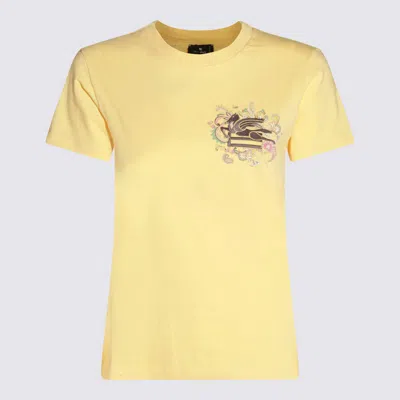 Etro Yellow Cotton T-shirt