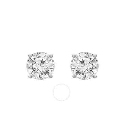 Brilliant Diamond 14kt White Gold 1.50 Carat Lab Grown Diamond Stud Earrings For Women
