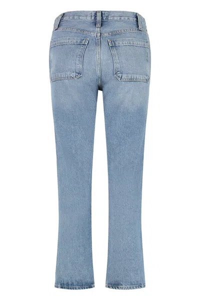 Agolde Cooper High-rise Straight Leg Jeans In Blue
