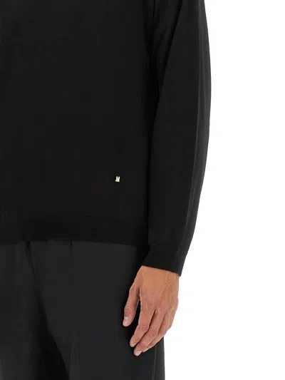 Moschino Wool And Silk Pullover Golden M In Black