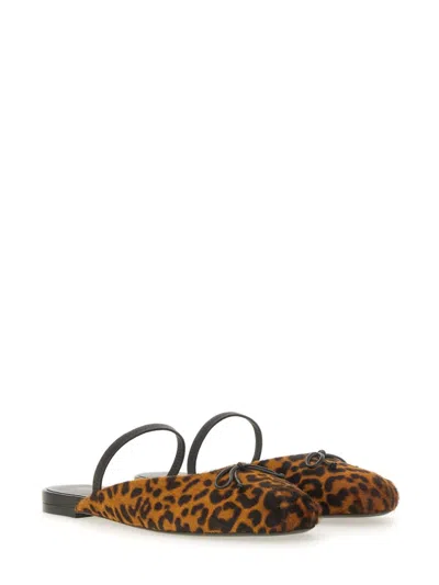 Stuart Weitzman Ballerina Mule First Bow In Brown