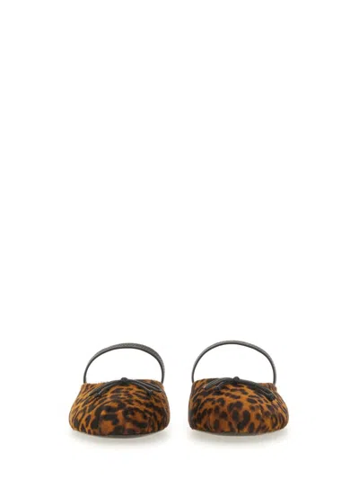 Stuart Weitzman Ballerina Mule First Bow In Brown