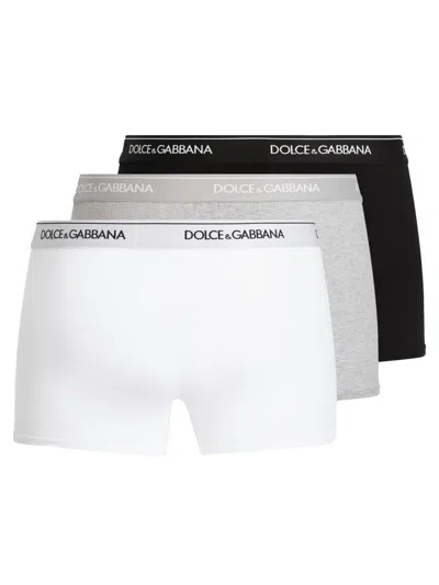 Dolce & Gabbana 3-pack Regular Fit Boxer Shorts In White