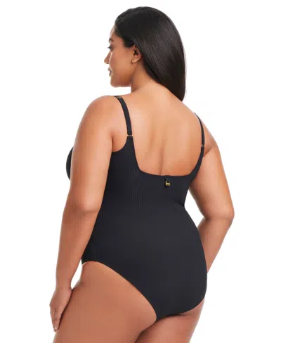 Bleu By Rod Beattie Plus Size Square-neck Swimsuit