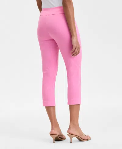Inc International Concepts Women's Tummy-control Pull-on Capri Pants, Created For Macy's