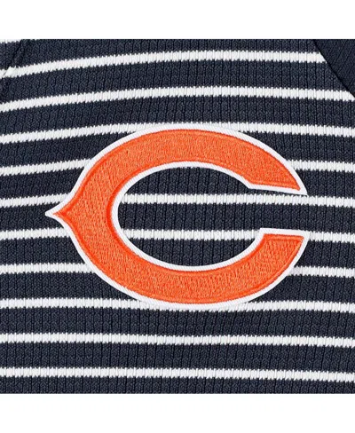 Antigua Women's Navy Chicago Bears Maverick Waffle Henley Long Sleeve T-shirt