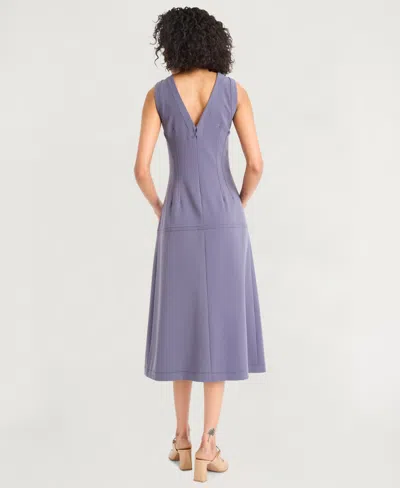 Luxely Seamed Drop Waist Midi Dress