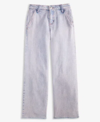 Epic Threads Little & Big Girls Indigo Wide-leg Crop Jeans, Exclusively At Macy's