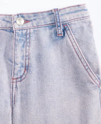 Epic Threads Little & Big Girls Indigo Wide-leg Crop Jeans, Exclusively At Macy's