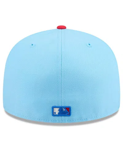 New Era Men's Light Blue/red Los Angeles Angels 2025 Fourth Of July 59fifty Fitted Hat