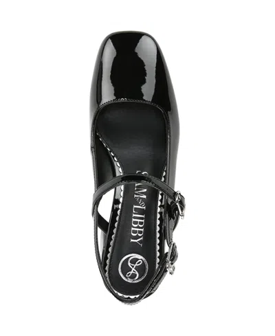 Sam & Libby Women's Grace Block Heel Slingback Mary Jane Pumps