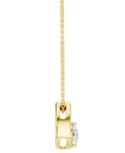 Macy's Diamond Tear-shape Pendant Necklace (1/6 Ct. T.w.) In 14k Yellow Gold, 16" + 2" Extender