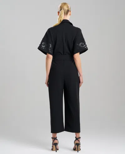Natori Women's Belted Straight-leg Jumpsuit