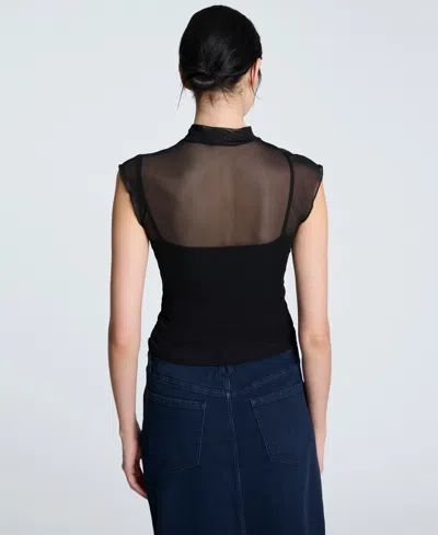Kenneth Cole Denim Fly Front 4-pocket Maxi Skirt With Fray Hem