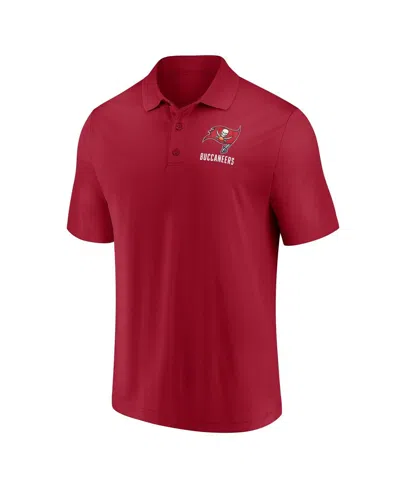 Fanatics Men's Red Tampa Bay Buccaneers Lockup Polo Shirt In Burgundy