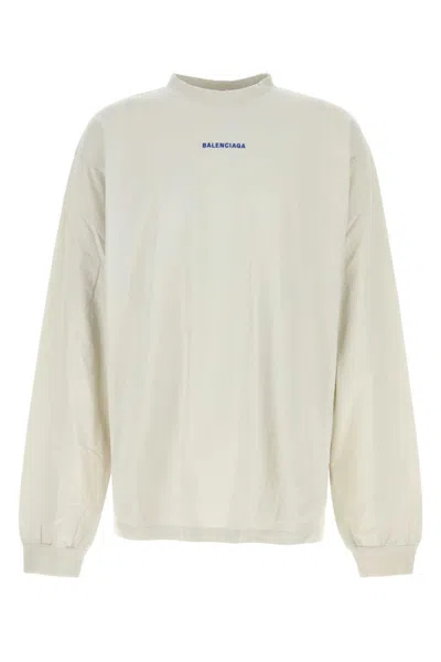 Balenciaga Ls Medium Fit Tshirt In Neutral