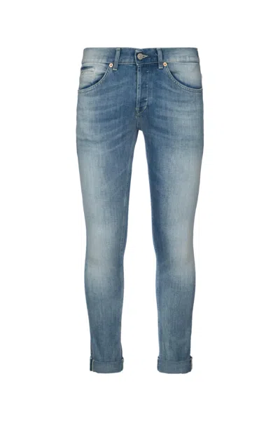 Dondup Rolled Cuffs Five-pocket Trousers In Blue