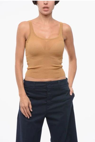 Max Mara Sfilata Ribbed Silk Bastia Tank Top