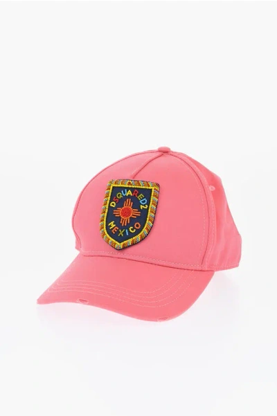 Dsquared2 Vintage Effect Cap With Beads Detail