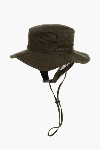 Dsquared2 Solid Color Bucket Hat With Strap