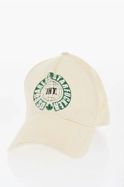 Dsquared2 Cotton Cap With Print
